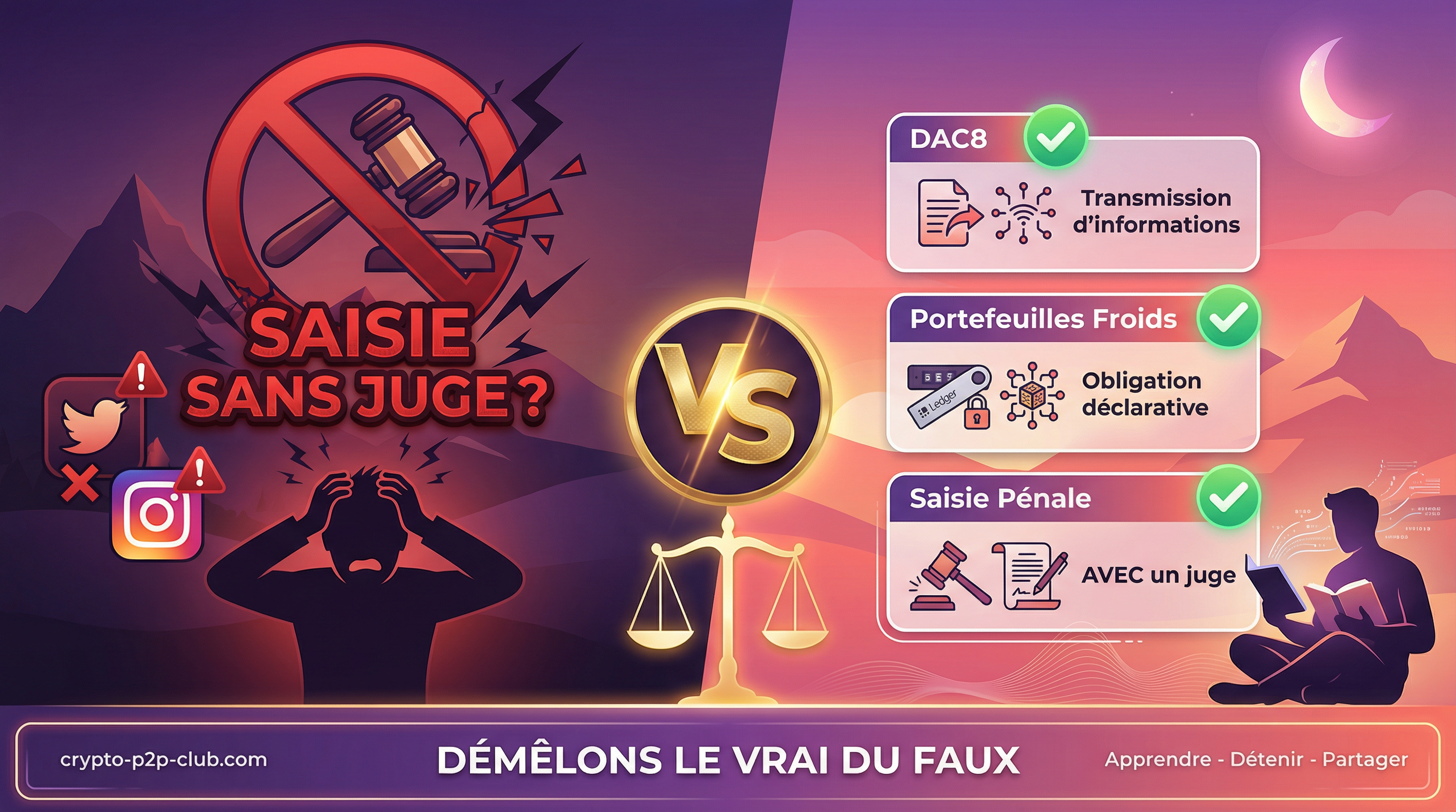 L'état français peut-il vraiment saisir vos cryptos sans juge ? Démêlons le vrai du faux